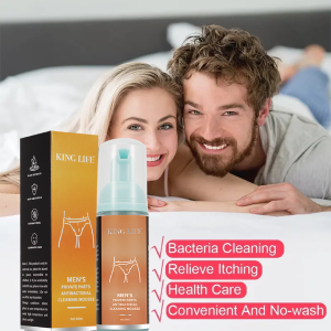 【KING LIFE】Men’s Private Parts Antibacterial Cleaning Mousse 60ml/ Antibacterial/Deodorization /Prevents Itch men private part wash