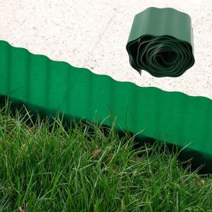 LARGONI Bendable Plastic Garden Fence Moisture-resistant Weatherproof Lawn Border Fence Gardening Supplies Cuttable Corrugated Fence Backyard