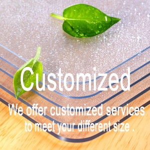 (1mm Clear Rectangle)PVC Crystal-1/1.5/2/3mm Thick All Size Customizable Waterproof Oil Resistant Tablecloth Transparent Plastic Protective Dining Table Pad Soft Glass Kitchen Wood Vinyl Tablecloth
