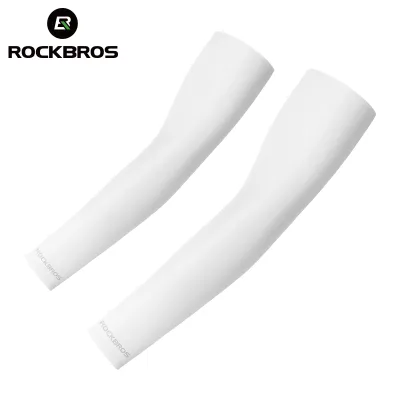 ROCKBROS Sunscreen Seamless Sleeves Ultrathin Ice Silk Sleeves Sweat-absorbing Traceless Sports Outdoor Fishing Cycling Anti-UV Sleeves Breathable
