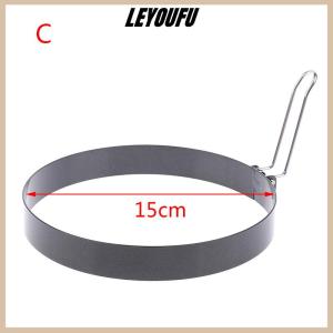 LEYOUFU 9 10 15 20cm Pancake Ring Mold Metal Fried Egg Shaper Non Stick Egg Cooking Ring