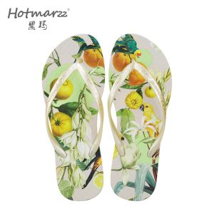 Hotmarzz Womens flip flops PVC anti slip slippers for outdoor wear beach clip on slippers HM7103