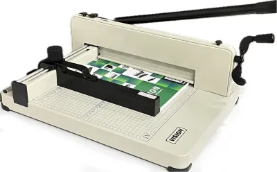 ส่งฟรี เครื่องตัดกระดาษ แท่นตัดกระดาษ VISION 858 (A4) ตัดหนาสูงสุด 350 แผ่นในครั้งเดียว (บริการหลังการขายด้วยมาตรฐานอันดับ 1 ในอุตสาหกรรมเครื่