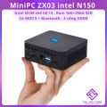 Máy tính Mini PC ZX03 mới FullBox - Intel N150 thế hệ 13 ram 16G 256G. 