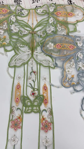 Removable Collar Shawl Sweet Floral Shawl Organza Embroidered Collar Decorative Shirt Collar Chinese Aesthetics