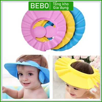 Mũ Gội Đầu Bịt Tai Mũ tắm Chắn Nước Tắm Cho Bé