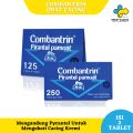 COMBANTRIN TABLET OBAT CACING DENGAN KANDUNGAN PIRANTEL PAMOAT - 1 STRIP 2 TABLET. 