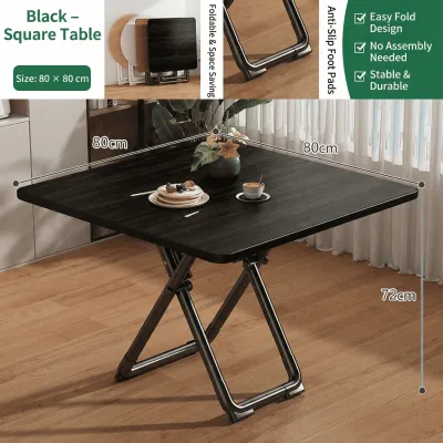 Wooden Round Table foldable table Portable Folding Table table foldable Foldable Table Desk folding table For Dining/Rental housing/Set up a stall/Outdoor/Study Table