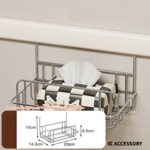 Punch-Free Wall Mounted Storage Basket Hanging Metal Wire Organizer for Bathroom Shampoo Body Wash and Items Storage