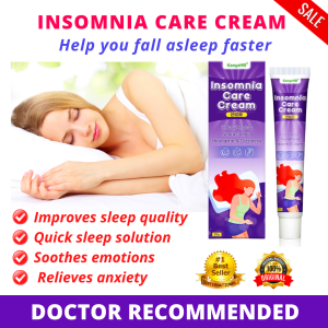 Insomnia Cream ointment with Melatonin a topical medicine aid for relaxation stress relief and healthy sleep habits