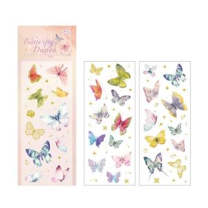 Cartoon PET Sticker Scrapbooking Sticker Sparkling Sticker Aesthetic Sticker for Water Bottle Journal Luggage Phone