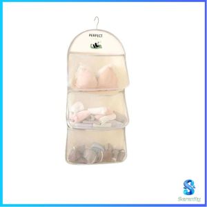 Serenity กระเป๋าถุงตาข่ายเก็บของ จัดเก็บชุดชั้นใน ขนาดใหญ่ ถุงเก็บของแขวนในตู้เสื้อผ้า storage bag