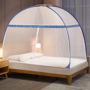 YYT kelambu Dual Door Mosquito Net Tend Full Cover Mosquito Bed Single/Queen/King Mosquito Net Portable & Foldable