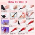 Gel Kit with U V Light and Drill Starter Kit 16 Colors Gel 4PC Poly Kit Base Top Coat Kit Nail Stickers Professional Gel Manicure Kit with Everything Gift for Women. 