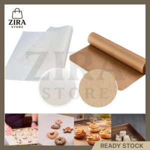 READY STOCK Reusable Baking Mat BBQ Grill Non Stick Sheet Macaron Baking Oven Microwave Oil Paper 糕点烘培垫 Kertas Penyerap Minyak Pelapik Oven