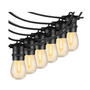 Solar Powered Outdoor String Light S14 LED Bulb Lampu Solar Outdoor Lighting for Garden Wedding Party Decoration