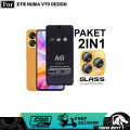 2IN1 TEMPERED GLASS BLUE ZTE NUBIA V70 V70 DISEGN BONUS LENSA CAMERA ANTI RADIASI/BLUE. 