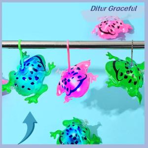 Ditur 1ชิ้นลูกโป่งเรืองแสงรูปกบเป่าลม11 20ซม. สำหรับงานปาร์ตี้สระน้ำลูกโป่งเล่นกีฬาชายหาดกบอาบน้ำสนุกๆสำหรับเด็ก
