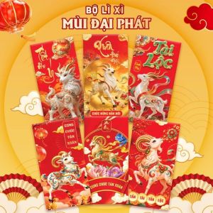 (TẶNG THÊM 100c) 1000 BAO LÌ XÌ 2027 SIÊU ĐẸP TẶNG TÚI KIẾNG