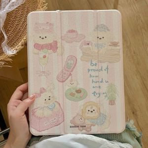 Lovely Cartoon Pattern Tablet Cover for iPad Air 3 Air(2019) 10.5 Pro 10.5 Air 4/5 10.9 10th Gen 10.9in 11th A16 11in Stand Case2026