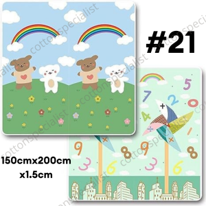 [ READY STOCK ] 1cm Thick Foldable Baby Playmat Kid Carpet Large Waterproof Baby Crawling Mats Playpen