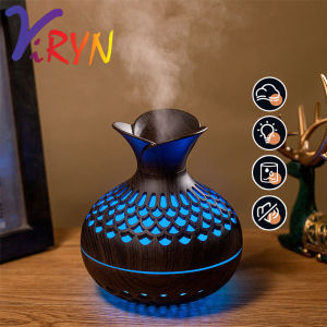 ViRYN 300ml Creative Colorful Flower Wood Grain USB Silent Home Office Desk Hydrating Humidifier