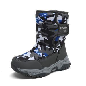 WuChu Children Snow Boots Winter Plush Warm Ankle Boots For Boys Girls New Fashion Waterproof Cotton Shoes Non-Slip Outdoor Boots