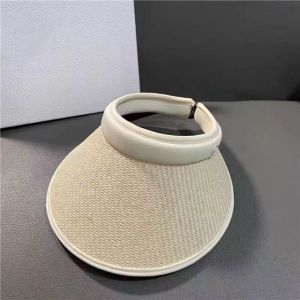 EVERIN Mũ Lưỡi Trai Mũ Rơm Chống nắng Chống tia UV Mũ chóp rỗng Thiết thực Mái hiên lớn Mũ đuôi ngựa