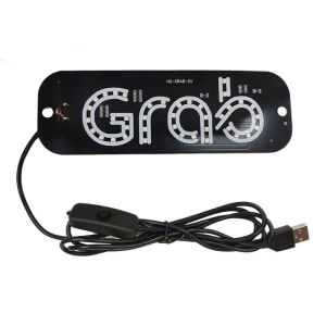 Grab taxi LED signal lights With a switch Car Windscreen Suction-type Cabin Indicator Lights Green Light 空车信号灯