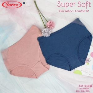 Sorex 1249 Celana Dalam Wanita Lusinan Size Jumbo Bahan Katun Meresap Keringat Anti selip Premium Quality