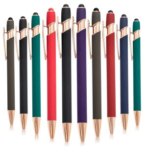50Pcs Metal Ballpoint Pens With Stylus Tip For Touch Screens Writing Stationery Office School Gifts Free Custom Logo Name2026