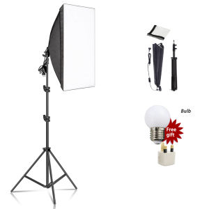 Photographic Equipment Photo Studio Photography Soft Box Kit With Triopod Video 50x70cm Softbox Photo Box With Lamp Holder E27
