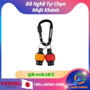 CẶP MÓC TREO MŨI VÍT VESSEL QB-22K2RY – BALL QUICK CATCHER 2 CHIẾC KÈM CARABINER CHÍNH HÃNG NHẬT BẢN