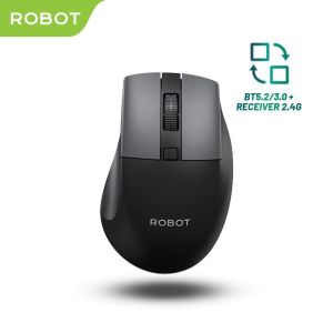 ROBOT M355  Mouse Wireless Silent Click Receiver USB Bluetooth PC Laptop