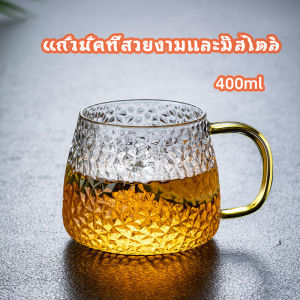 แก้วกาแฟ ถ้วยแก้วน้ำชา แก้วน้ำ แก้วชอน มีหูจับ ทนต่ออุณหภูมิสูง และเป็น Glass cup