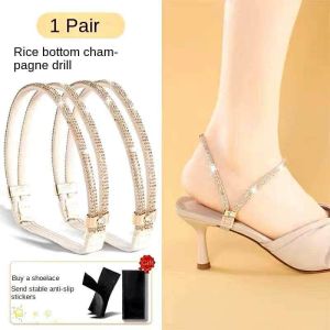 YAHOO Black Heeled Sandal with Slide Buckle and Elastic Strap Design