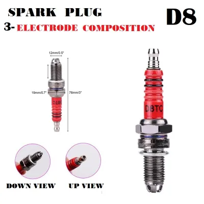 HONDA TMX 125 155 SPARK PLUG D8EA D8TL CF10 COMPATIBLE 3-ELECTRODE MOTORCYCLE