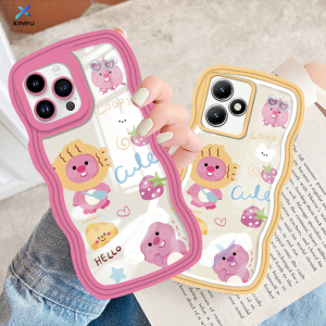 Xinyu Casing hp iPhone: Kartun Beaver & Wavy Edge