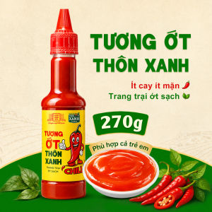 [Chai 270g] Tương ớt Làng Chài Xưa Chilli cay nồng tự nhiên ớt tươi sạch từ nông trại Thôn Xanh Farm