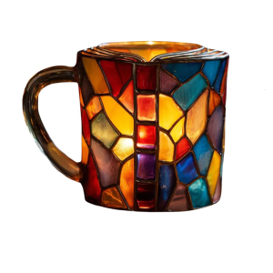 Painted Book Mug Funny Elegant Reading Coffee Cup with Elegant Book-Themed Designs for Home Office Decoration