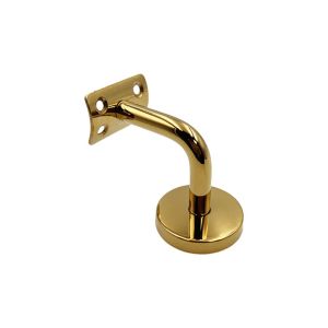 NJJU Stainless Steel Handrail Bracket High Quality Strong Support Stair Railing Accessory Accessory Black Finish Wall Mounted Bracket Stair Railing