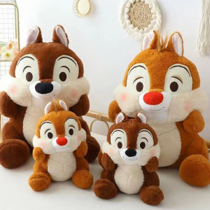 JOJO CASTLE Disney Chip and Dale Plush Toy Lovely Stuffed Cartoon Anime Chipmunks Plushies Kawaii Doll Backpack for Girl Child Squirrels Stuffed Toys Xmas Gifts