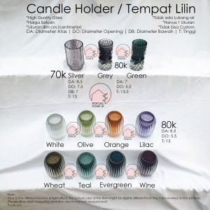 Votive Candle Holder: Wadah Cocok untuk Vas & Tempat Lilin Kaca Minimalis