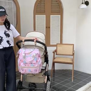 New multifunctional lightweight mommy bag baby carrier backpack with large capacity waterproof double shoulder mom bag with multiple pockets