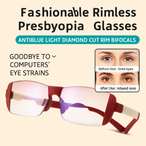 Bifocal Reading Glasses for All Season Men and Women  Fashionable Anti-Fatigue Dual Focus Optical Glasses for Seniors