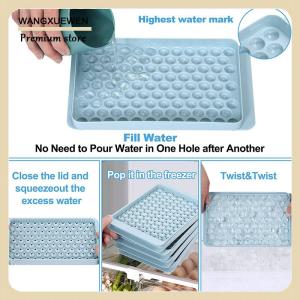 [COD] 1Pc 104 Grid Mini Ice Cube Tray Mold Food Grade Small Ice Cube Maker Mould Easy Release Round Ice Molds For Whiskey Cold Drink