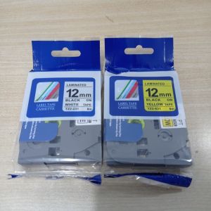 Combo 02 cuộn băng nhãn 12mm cho máy in Brother P-Touch