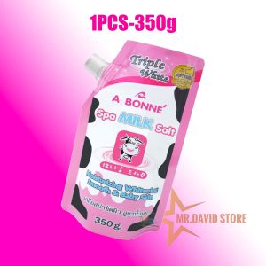 Abonne Spa Milk Salt Scrub Triple White 350g Exfoliating Whitening Moisturizing Smooth Skin Care