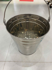 Xô Xách Nước 15L Inox 201 Sáng Bóng