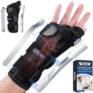 Carpal Tunnel Wrist Brace with Thumb SupportAdjustable Thumb Spica Splint Right Left HandWrist Guard for ArthritisTendonitisPainSprainDe Quervains Tenosynovitis Women & Men